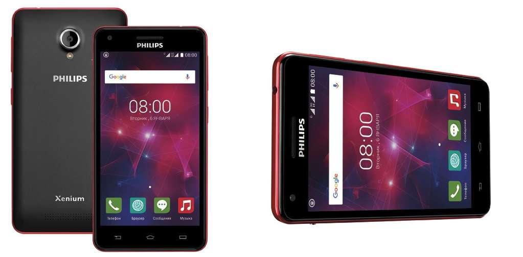 Philips Xenium V377 – недорогой смартфон с огромной автономностью