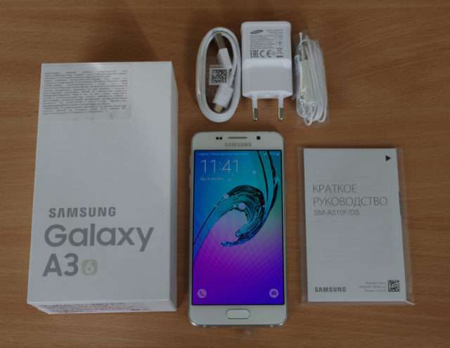 Комплектация Samsung Galaxy A3