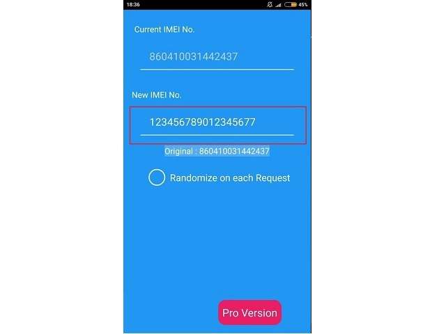 замена IMEI Xposed IMEI Changer
