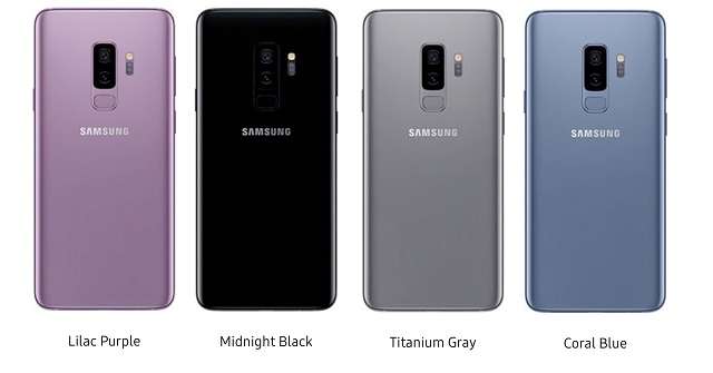 Samsung Galaxy S9 цвета