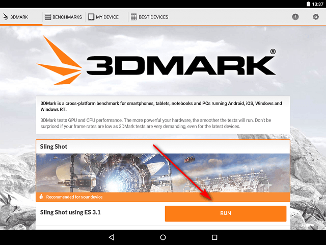 3DMark начало тестирования