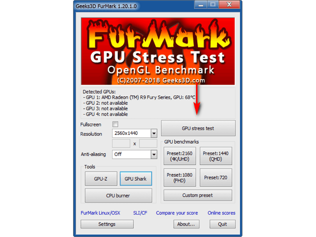 GPU stress test